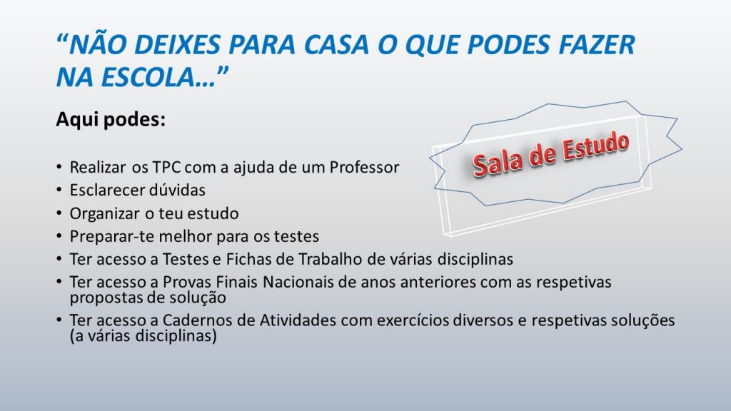 Sala de estudo 2016-2017